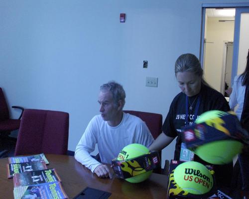 John McEnroe at Sportime Stadium in New York