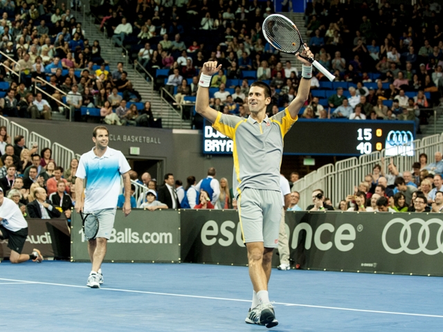 LA Tennis Challenge_Sampras and Djokovic