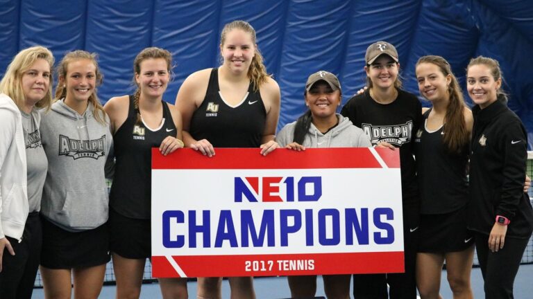adelphi women's tennis '17