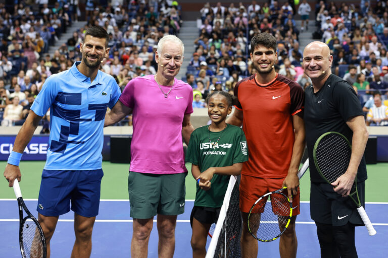 Stars Of The Open Shine in Arthur Ashe Stadium