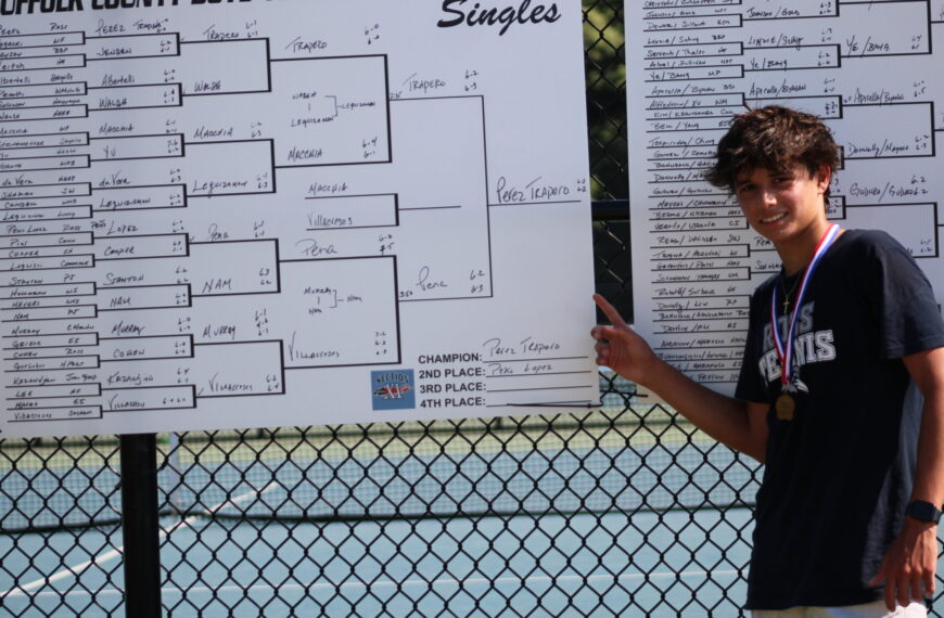 Ross School’s Perez Trapero Wins Suffolk County Singles Title